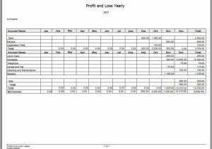 Profit And Loss Template Google Docs And Trading And Profit And Loss Account