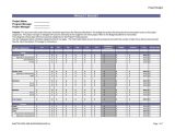 Project Management Sheet Excel