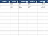 Project Management Spreadsheet Template