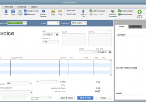 Quickbooks Invoice Template For Word And Quickbooks Invoice Template File Extension