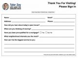 Real estate buyer information form and lead tracking spreadsheet