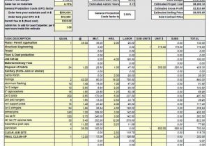 Remodeling Estimate Excel Template And Construction Cost Estimate Template Excel
