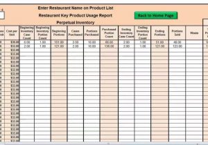 Restaurant Food Inventory Spreadsheet And Food Inventory Sheet Download