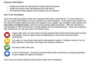 SEO Audit Report Format And SEO Performance Report Template