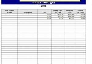 Sales Forecast Spreadsheet XLS and Basic Sales Forecast Template