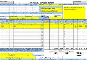 Sample Business Expense Form And Printable Expense Report