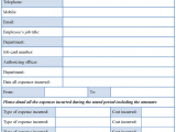 Sample Expense Form And Sample Employee Expense Report Form