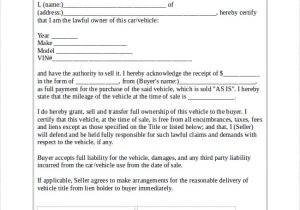 Sample Motor Vehicle Bill Of Sale And Example Vehicle Bill Of Sale And Promissory Note