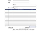 Sample Of Expense Claim Form And Free Sample Expense Reimbursement Form
