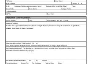 Sample Of Incident Report Form And Free Sample Of Incident Report Letter