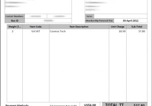 Sample Service Invoice Template And Format Of Service Invoice In Excel