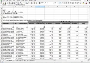Sample Spreadsheet for Payroll on Excel and How to Create an Excel Spreadsheet for Payroll