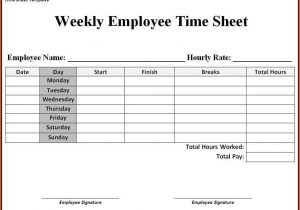 Sample Time Sheets And Sample Payroll Time Sheets