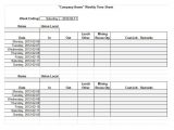 Sample Time Sheets Template And Sample Time Sheet Report