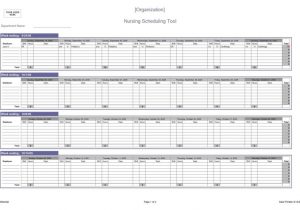 Scheduling Templates In Excel And Shift Scheduling Spreadsheet