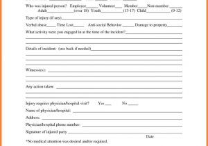 Security Incident Report Form Sample And Incident Response Template Nist
