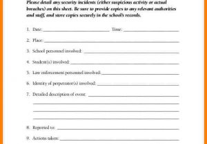 Security Officer Report Writing Exercises And Security Officer Incident Report Sample