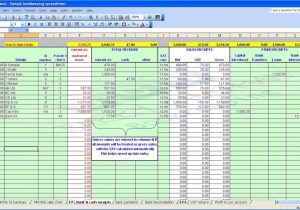 Self Employed Bookkeeping Template
