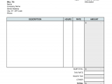 Service Invoice Template Excel 2007 And Free Invoicing Software For Small Business