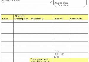Service Invoice Template Pdf And Consulting Invoice Template Word