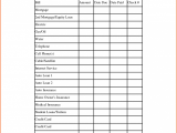 Simple Budget Template Excel And Bill Sheet Template