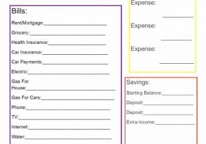 Simple Monthly Budget Template And Monthly Expense Checklist Template