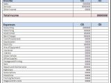 Simple Profit And Loss Template For Self Employed And Financial Report Sample For Small Business
