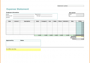 Small Business Expense Report Example And Expense Report Pdf
