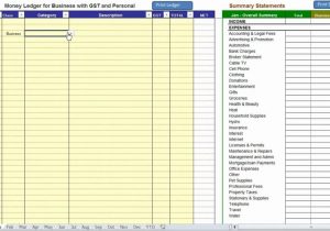 Small Business Monthly Income and Expense Worksheet with Business Expenses Template Free Download
