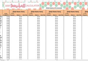 Snowball Debt Elimination Spreadsheet and Debt Elimination Calculator Snowball