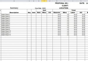 Structural Steel Takeoff Sheet and Free Structural Steel Estimating Template
