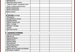 Template for Business Travel Expenses with Start Up Business Budget Template