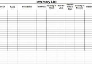 Tool Inventory Sign Out Sheet and Inventory Spreadsheet Template