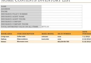 Tool Room Inventory Sheet and Tool Inventory Checklist