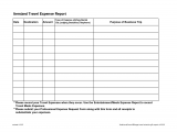 Travel Expense Report Template Excel And Business Trip Expenses Report Sample