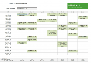 Use Excel For Scheduling Employees And Rotating Shift Schedule Template