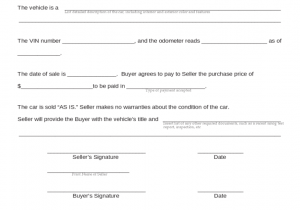 Used Car Invoice Template And Used Car Receipt Template Canada