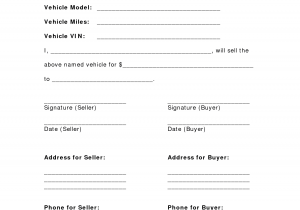 Vehicle Bill Of Sale Template Fillable Pdf And Bill Of Sale With Conditions