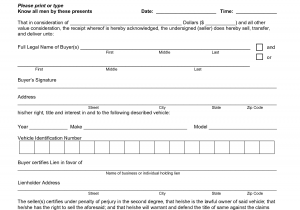 Vehicle Bill Of Sale Template Fillable Pdf And Create Bill Of Sale For Car