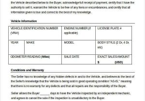 Vehicle Bill Of Sale Template Fillable Pdf And Legal Bill Of Sale Template