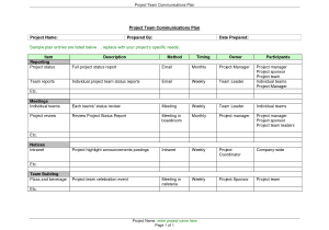 Weekly Activity Report Template Free And Weekly Activity Report Format In Excel