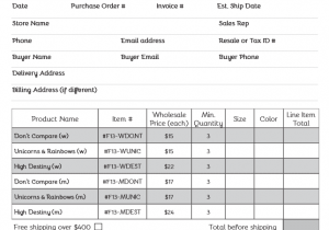 Wholesale Invoice Example And Retail Invoice Format In Excel Sheet Free Download