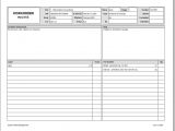 Work Order Sample Excel And Work Order Format Doc