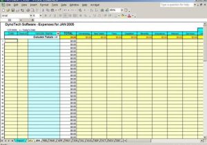 bookkeeping excel template