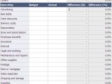business expenses template free download 1