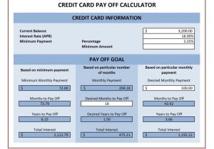 credit card debt payoff calculator