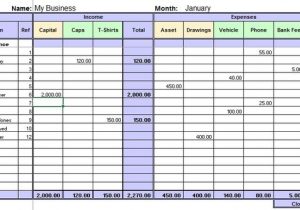 daily income and expenses excel sheet sample