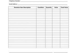donation tracker excel template