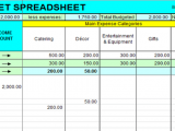 event planning template excel sample