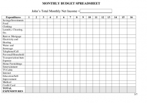 excel budget planner sample